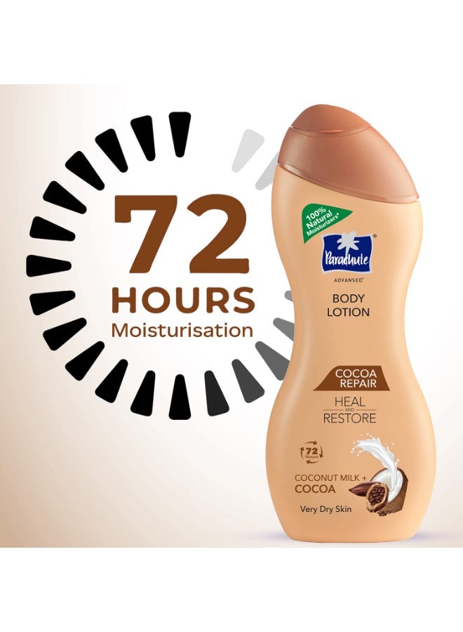 Parachute Advansed Cocoa Repair Body Lotion with Pure Coconut Milk & Cocoa butter, 100% Natural Moisturiser, 225ml - Image 4